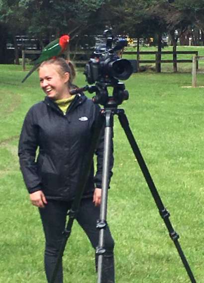 Anna Shepherd on a shoot in 2014